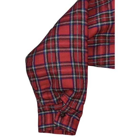 WOOLRICH Men's Insulated Flannel Shirt Size Medium Lined Red‎ Plaid Pockets EUC - Picture 2 of 5